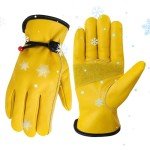 Warm Winter Leather Work Gloves for All