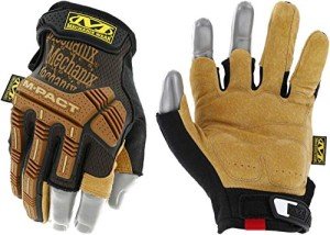 M-Pact Durahide Fingerless Work Gloves for Safety
