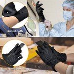 Borje Schwarze Nitrile Disposable Gloves, 100 Count