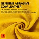 Vgo 3-Pair Cow Grain Leather Work Gloves
