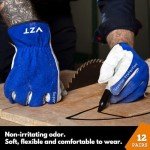 12 Pairs Cowhide Leather Work Gloves, XXL