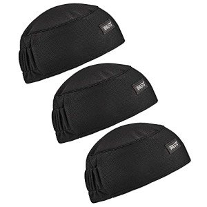 Ergodyne 3-Pack Black Safety Caps for Adults
