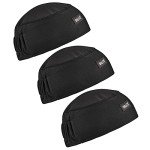 Ergodyne 3-Pack Black Safety Caps for Adults