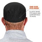 Ergodyne 3-Pack Black Safety Caps for Adults