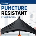 Black Disposable Nitrile Gloves – 100 Pack, Large