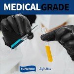 Black Disposable Nitrile Gloves – 100 Pack, Large