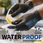 Black Disposable Nitrile Gloves – 100 Pack, Large