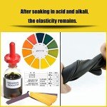JustSeen Waterproof Chemical-Resistant Rubber Gloves - 2 Pairs