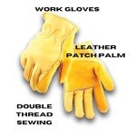 Heavy Duty Cowhide Leather Fencing Gloves - Large