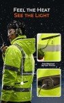 Battery-Powered Heated Hi-Vis Safety Jacket for Men