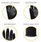 Heavy Duty Chemical Resistant Rubber Gloves, Medium