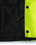Hi-Vis Waterproof Contractor Parka Jacket - Yellow