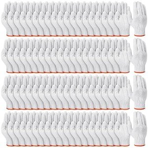100 Pairs Cotton Safety Gloves for Outdoor Use