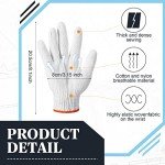 100 Pairs Cotton Safety Gloves for Outdoor Use