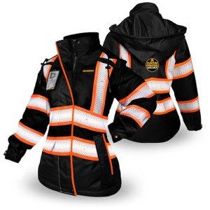 Women's Hi-Vis Reflective Safety Bomber Jacket