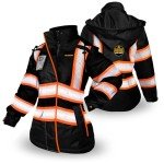 Women's Hi-Vis Reflective Safety Bomber Jacket