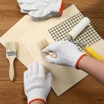 100 Pairs Cotton Safety Gloves for Outdoor Use