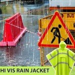 High Visibility Waterproof Rain Poncho with Pocket