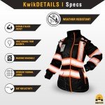 Women's Hi-Vis Reflective Safety Bomber Jacket