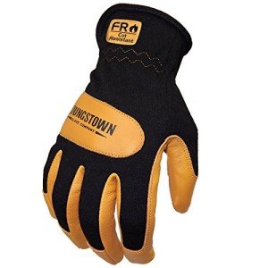 Youngstown FR Mechanic Gloves - Black/Tan, Large