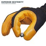 Youngstown FR Mechanic Gloves - Black/Tan, Large