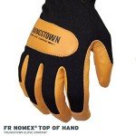 Youngstown FR Mechanic Gloves - Black/Tan, Large