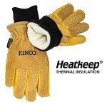 Men's Leather Ski Gloves with Thermal Lining