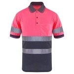 Hi-Vis Polo Shirt with Pockets for Work