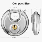 Heavy-Duty Stainless Steel Padlock with Keys