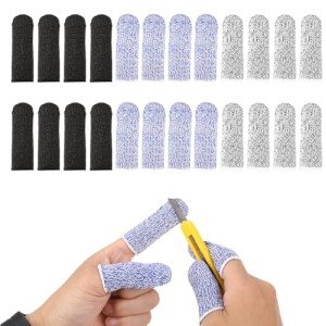 24 Pack Reusable Finger Guards for Cutting and Crafts