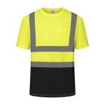 High Visibility Quick-Dry Safety T-Shirt with Strips