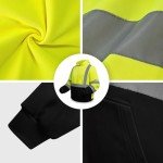 Men's Class 3 Hi Vis Reflective Safety Hoodie