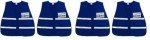 Blue Safety Vest with Reflective Stripe – MCR Safety