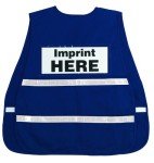 Blue Safety Vest with Reflective Stripe – MCR Safety