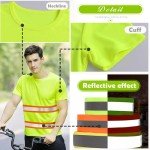 Custom Hi-Vis Reflective Safety Workout T-Shirt