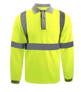 High Visibility Reflective Safety Long Sleeve Shirt