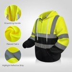 Hi-Vis Reflective Hoodie for Men & Women, XL