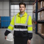 Hi-Vis Reflective Hoodie for Men & Women, XL