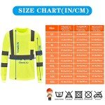 Hi-Vis Long Sleeve Reflective Safety T-Shirt