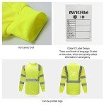 Hi-Vis Long Sleeve Reflective Safety T-Shirt