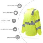 Hi-Vis Long Sleeve Reflective Safety T-Shirt