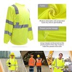Hi-Vis Long Sleeve Reflective Safety T-Shirt