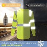 Hi-Vis Long Sleeve Reflective Safety T-Shirt