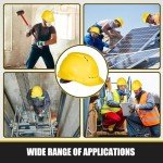 12-Pack Adjustable Hard Hats with Vents - Yellow