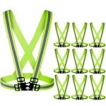 High Visibility Safety Vest - 10 Pack (Yellow)