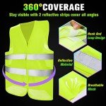 40-Pack Reflective Safety Vests for Men & Women
