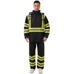 High Visibility Waterproof Rain Jacket for Work