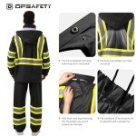 High Visibility Waterproof Rain Jacket for Work