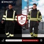 High Visibility Waterproof Rain Jacket for Work