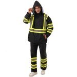 High Visibility Waterproof Rain Jacket for Work